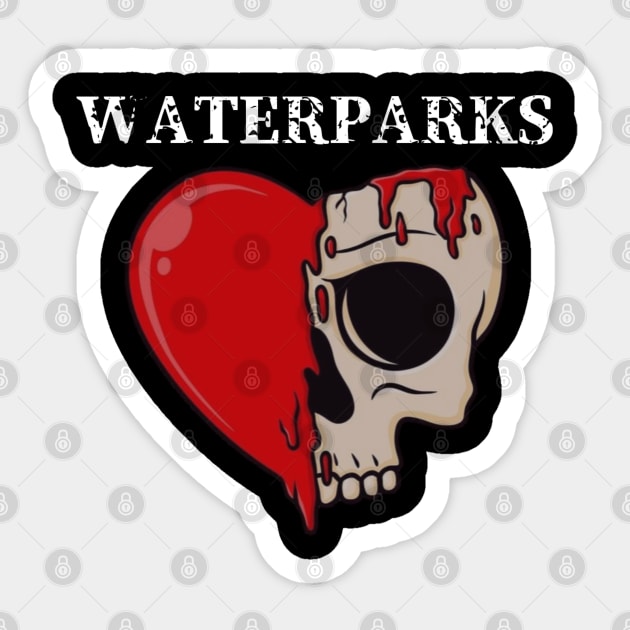 Waterparks / Skull Love Style Sticker by bentoselon